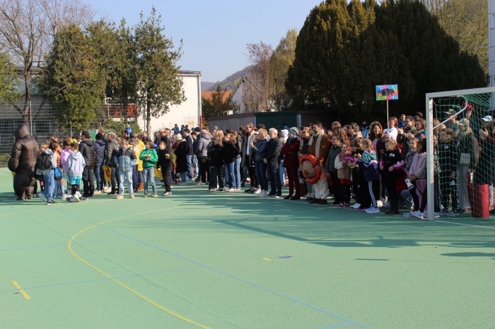 Ein Blick auf die Zuschauer.