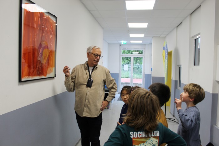 Einige Kinder waren gleich interessiert.