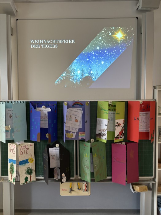 Weihnachtsfeier in der Klasse bei den 3/4ern