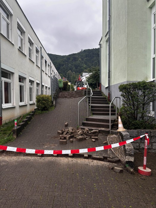 Die Bauarbeiten beginnen...