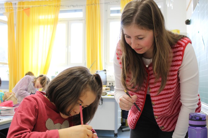 Teamteaching in der Jahrgangsmischung.